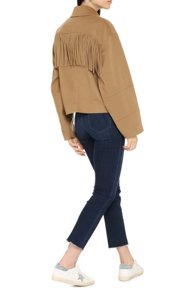 Shop Federica Tosi Virgin Wool Jacket In Camel