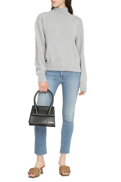 Shop Fendi Wool And Cashmere Sweater In Grey