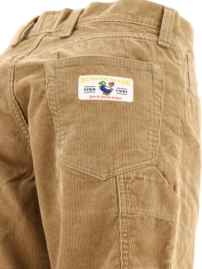 Shop Human Made Corduroy Trousers In Beige