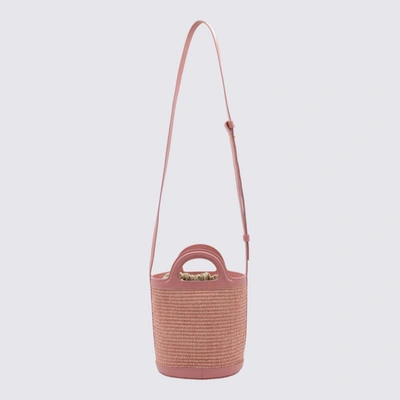 Shop Marni Light Pink Tropicalia Mini Bucket Bag