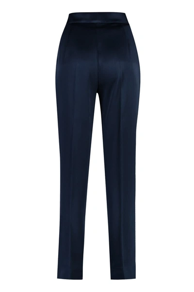 Max Mara Deserto Straight-leg Trousers In Blue