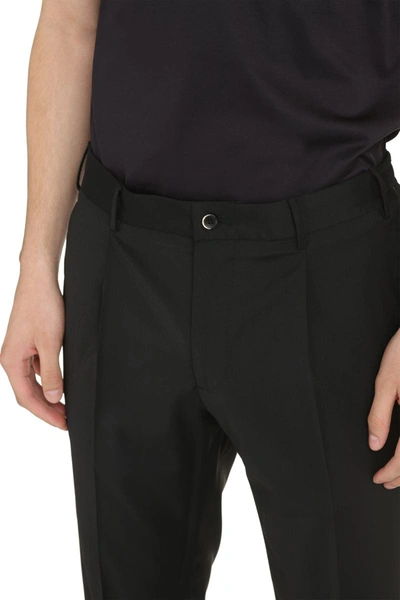 Shop The (alphabet) The (pants) - Wool Blend Tailored Trousers In Black