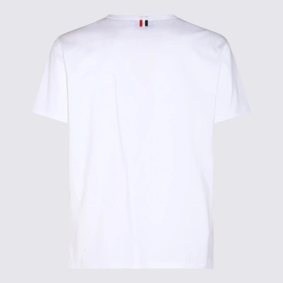 Shop Thom Browne White Cotton Rwb Pocket Trim T-shirt