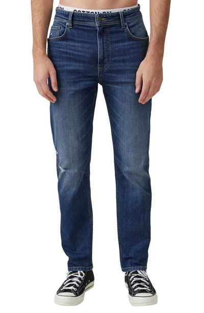 Shop Cotton On Slim Straight Jeans In Clash Blue