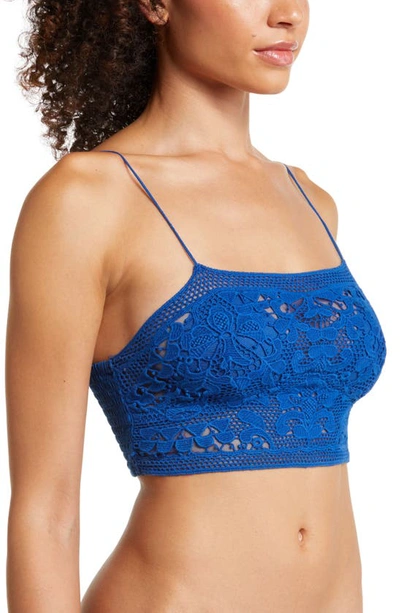 Free People Lace Bralette In Mazarine