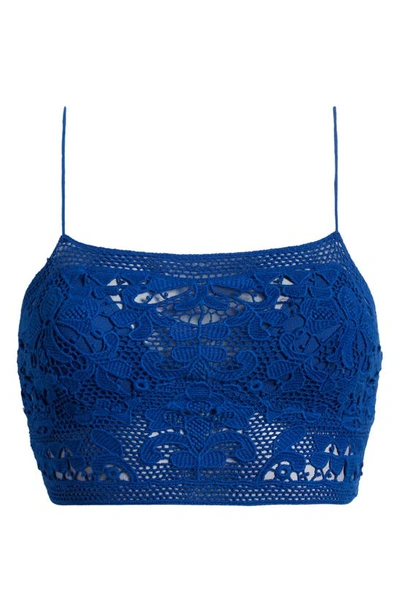 Free People Lace Bralette In Mazarine