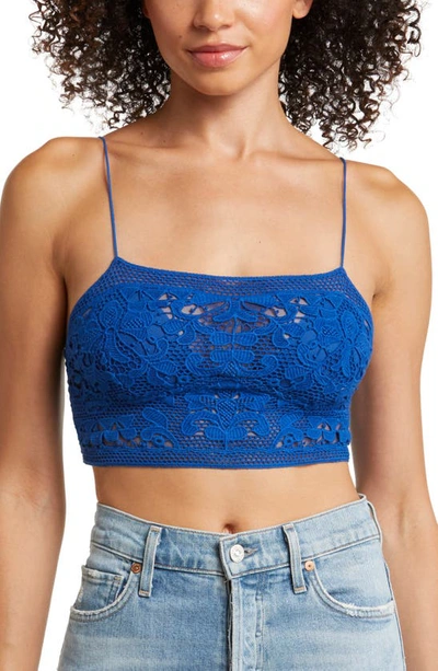 Free People Lace Bralette In Mazarine