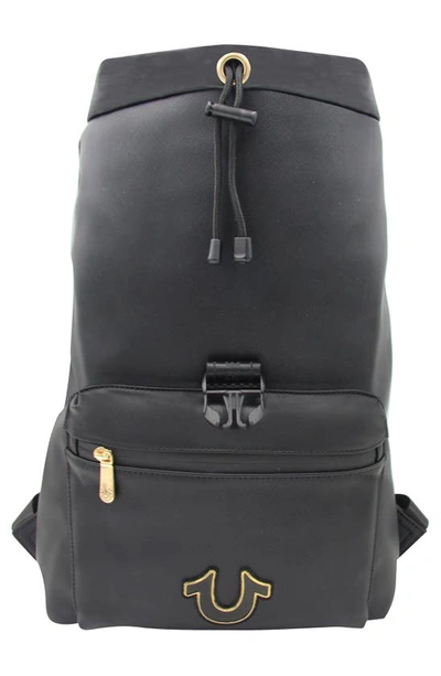 Shop True Religion Brand Jeans Peel Backpack In Grey Gold