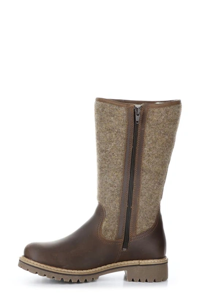 Shop Bos. & Co. Hanah Waterproof Boot In Camel/ Beige Saddle/ Tweed