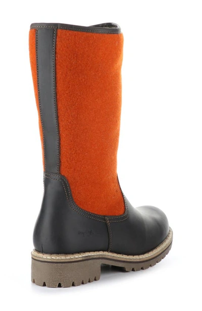 Shop Bos. & Co. Hanah Waterproof Boot In Dark Brown/ Orange Saddle