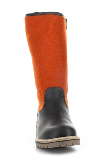 Shop Bos. & Co. Hanah Waterproof Boot In Dark Brown/ Orange Saddle