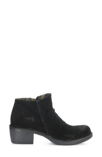 Fly London Merk Bootie In 005 Black Oil Suede