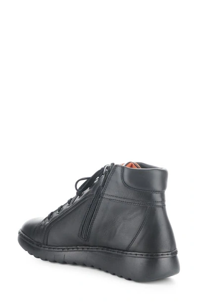 Shop Softinos By Fly London Emma High Top Sneaker In 001 Black Smooth Leather