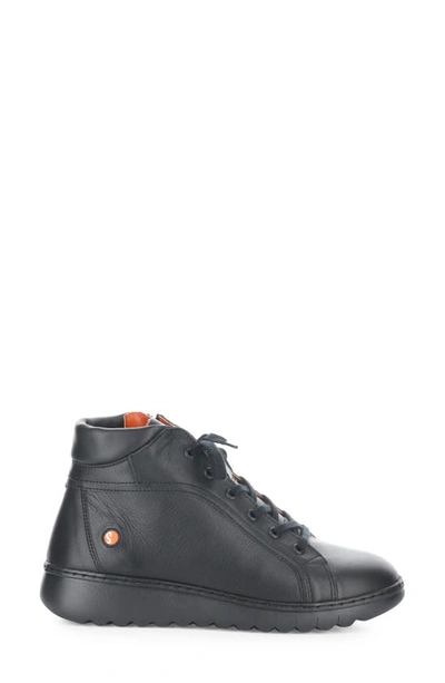 Shop Softinos By Fly London Emma High Top Sneaker In 001 Black Smooth Leather