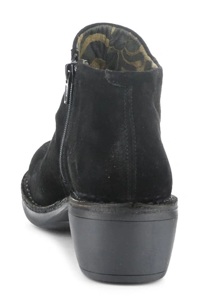 Fly London Merk Bootie In 005 Black Oil Suede