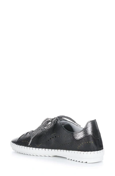 Bos. & Co. Oxley Lace-up Sneaker In Black Floater Lazer Leather