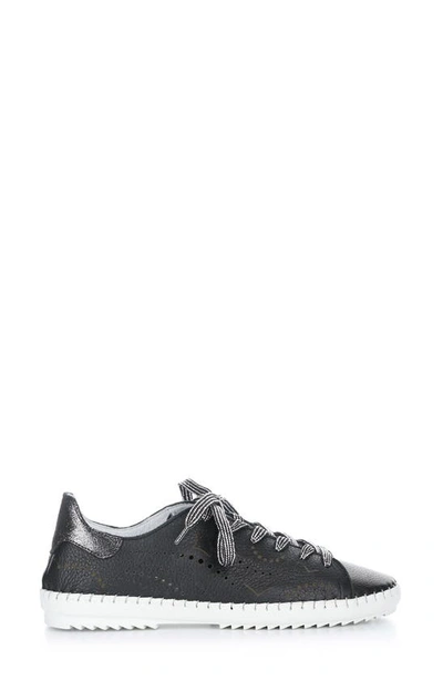 Bos. & Co. Oxley Lace-up Sneaker In Black Floater Lazer Leather