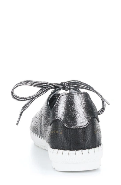 Bos. & Co. Oxley Lace-up Sneaker In Black Floater Lazer Leather