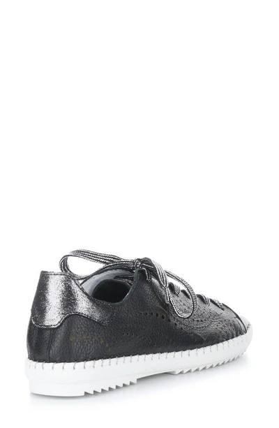 Bos. & Co. Oxley Lace-up Sneaker In Black Floater Lazer Leather