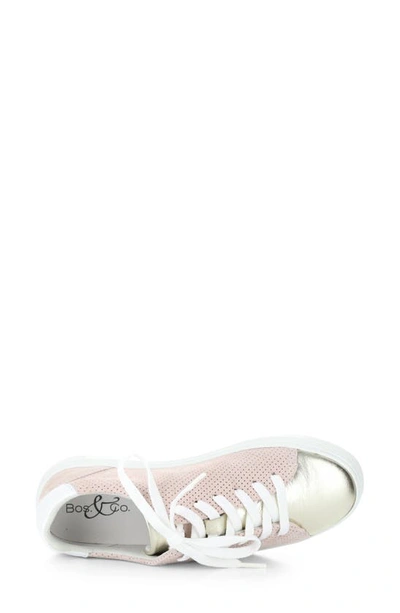 Shop Bos. & Co. Cherise Sneaker In Champagne/ Pink