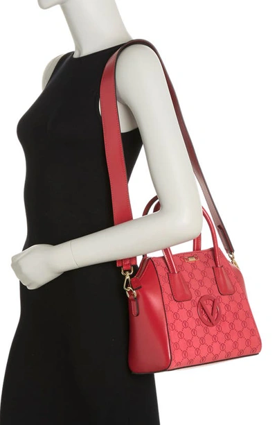 Shop Valentino By Mario Valentino Mimi Monogram Handbag In Tango Red