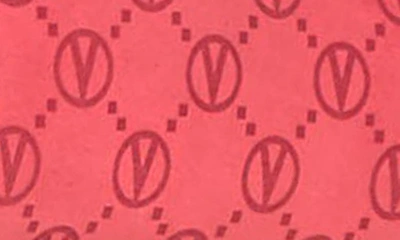Shop Valentino By Mario Valentino Mimi Monogram Handbag In Tango Red