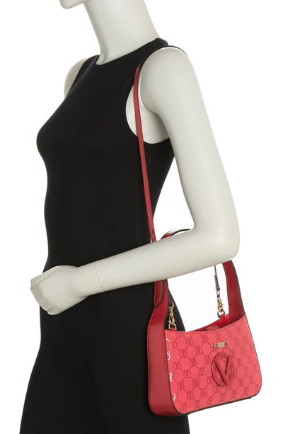 Shop Valentino By Mario Valentino Kai Convertible Shoulder Bag In Tango Red