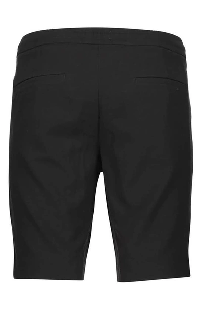Shop Lindbergh Relaxed Suit Shorts In Black