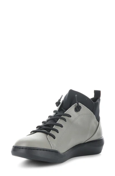 Shop Softinos By Fly London Biel Sneaker In Sage/ Black Smooth/ Neoprene