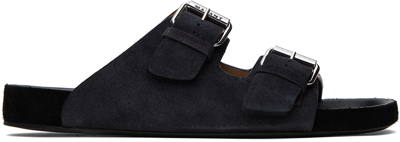 Shop Isabel Marant Black Lekson Sandals In 02fk Faded Black