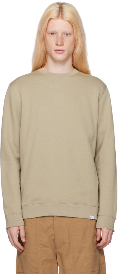 Shop Norse Projects Beige Vagn Sweatshirt In 0909 Sand