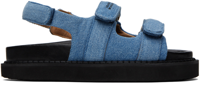 Shop Isabel Marant Blue Madee Denim Sandals In 30lu Light Blue