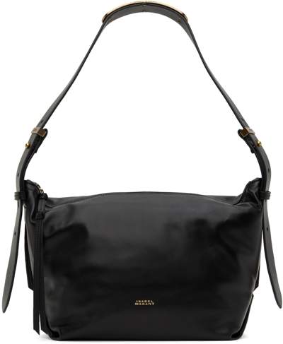 Shop Isabel Marant Black Leyden Shoulder Bag In 01bk Black