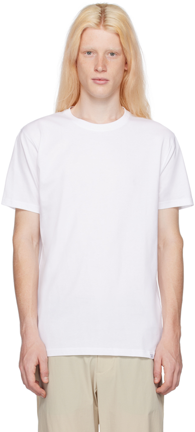 Shop Norse Projects White Niels T-shirt In 0001 White