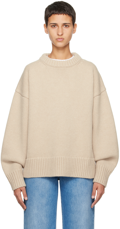 Shop The Row Beige Ophelia Sweater In Sand