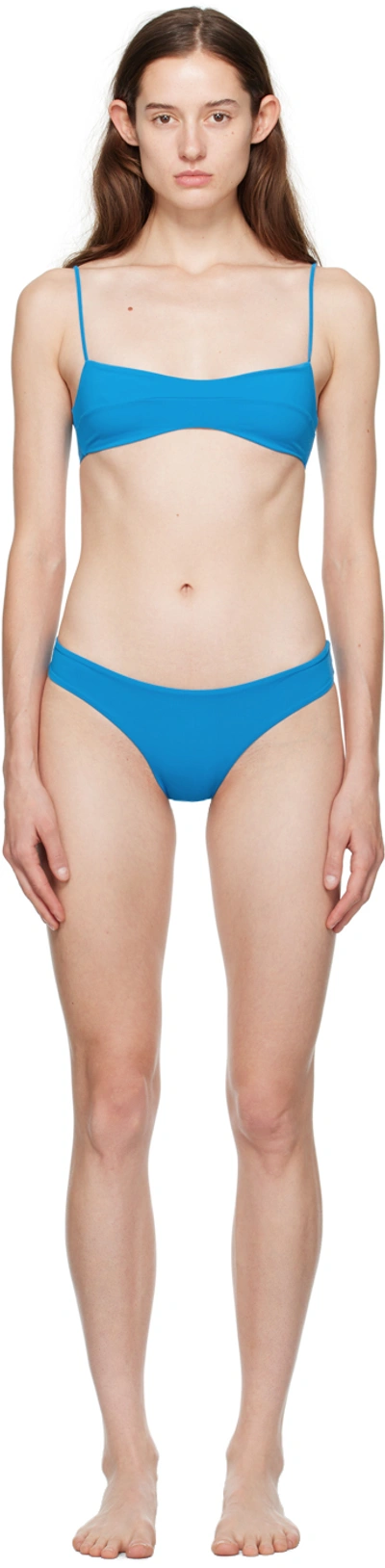 Shop Haight Blue Agatha & Basic Bikini In 0345 Rio Blue