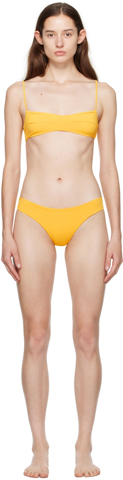 Shop Haight Yellow Agatha & Basic Bikini In 0346 Arp Yellow