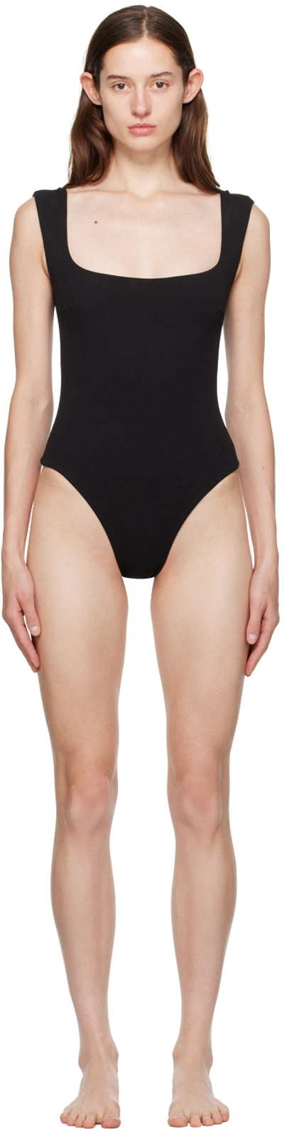 Shop Haight Black Brigitte Swimsuit In 001 Black