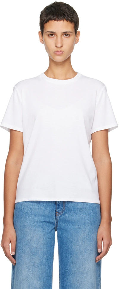 Shop The Row White Wesler T-shirt In Bright White