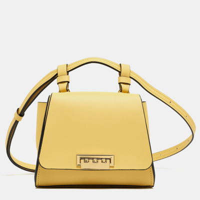 Pre-owned Zac Posen Light Yellow Leather Mini Eartha Belt Bag