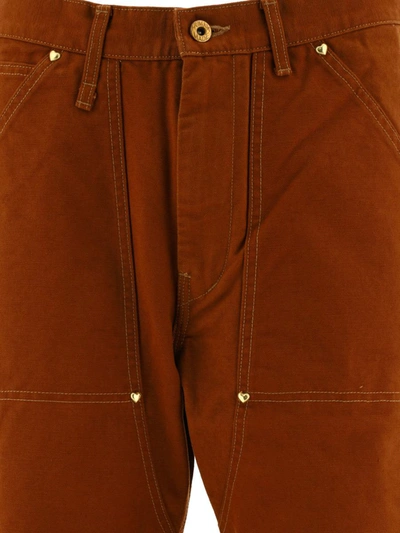 Human Made Men's "duck Painter" Trousers In Brown