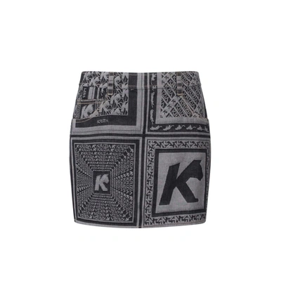 Shop K Krizia Skirt In Black