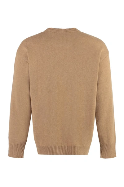 Shop Roberto Collina Wool And Cashmere Sweater In Camel