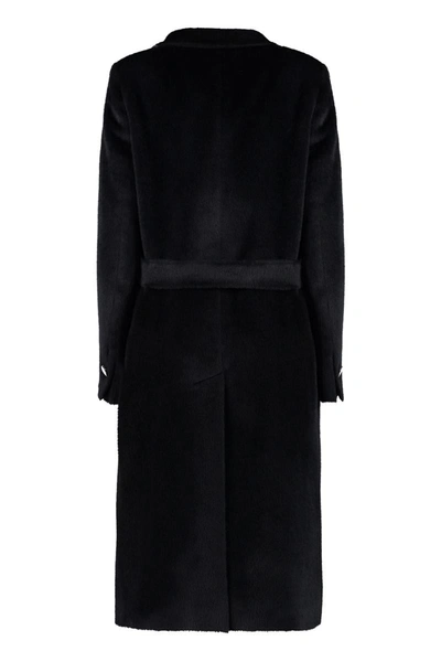 Shop Tagliatore Jole Double-breasted Coat In Black
