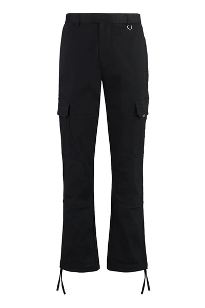 Shop Represent Cotton Cargo-trousers In Black