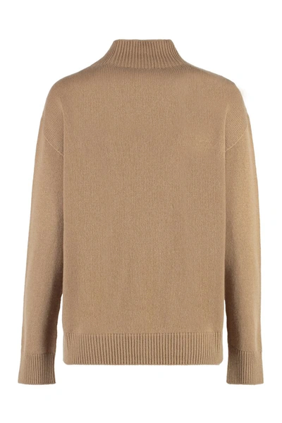 Shop 's Max Mara Cashmere Turtleneck Sweater In Camel