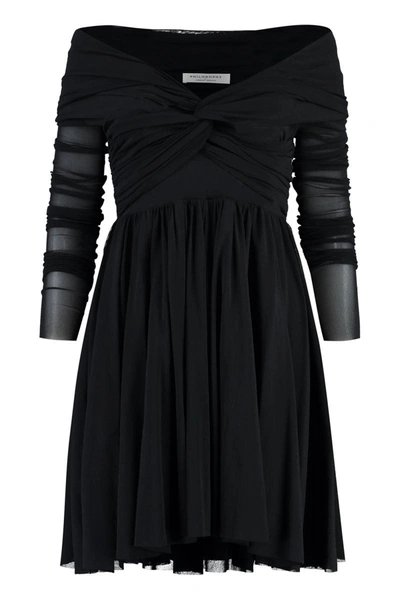 Shop Philosophy Di Lorenzo Serafini Tulle Dress In Black