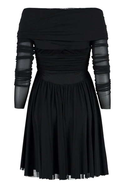 Shop Philosophy Di Lorenzo Serafini Tulle Dress In Black