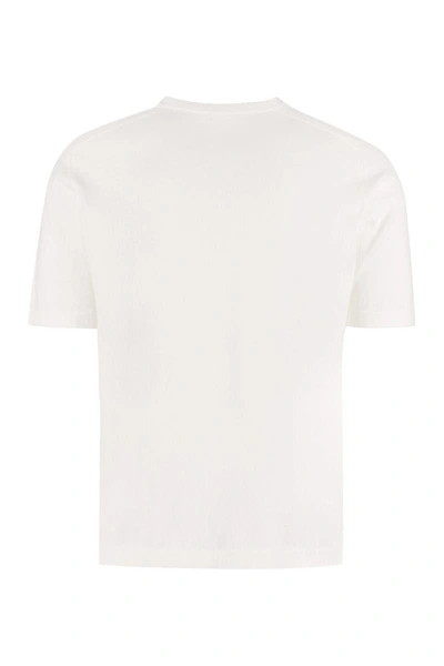 Shop The (alphabet) Cotton Short Sleeve Sweater In White