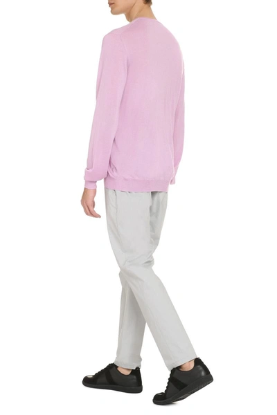 Shop The (alphabet) The (knit) - Cashmere-silk Blend Sweater In Pink